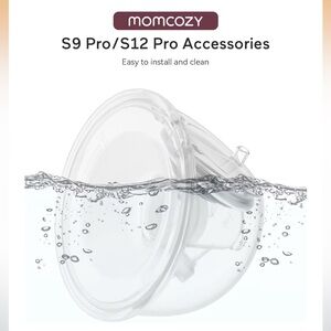 MOMCOZY Breast Pump Accessories Single Sealed Flange Full Set- S9Pro/S12Pro 24mm